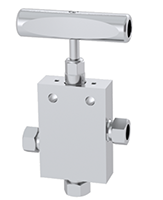 3-Way, 2 Inlet Ports Needle Valves - IPT Series